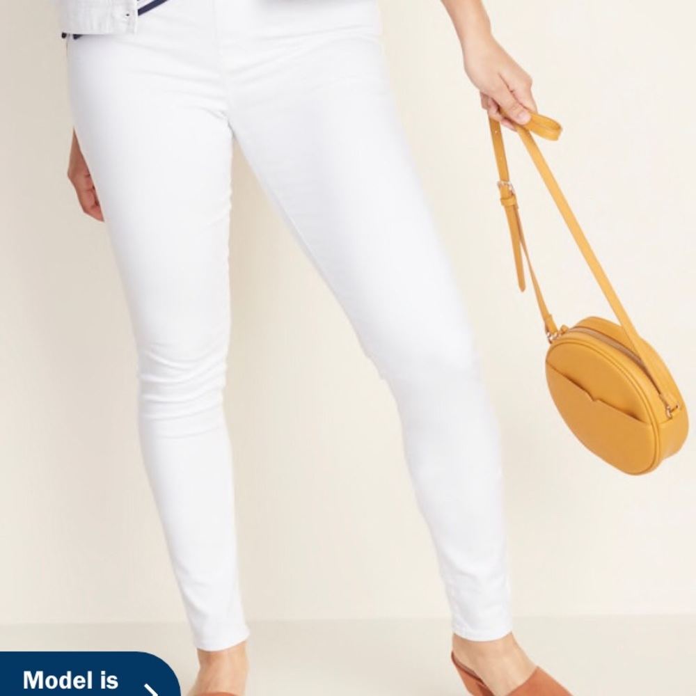 Old Navy White Rockstar Jeggings